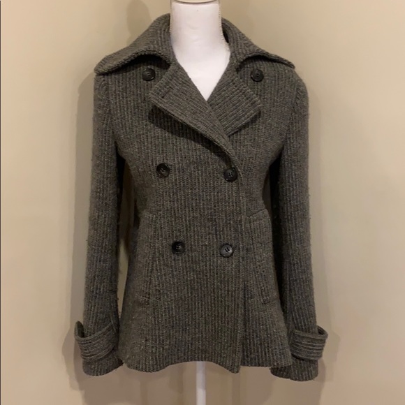 Theory Jackets & Blazers - Theory Caterina Wool Peacoat Short Coat